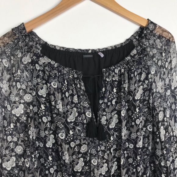 Elie Tahari 100% Silk Sheer Boho Midi Dress - Picture 3 of 8